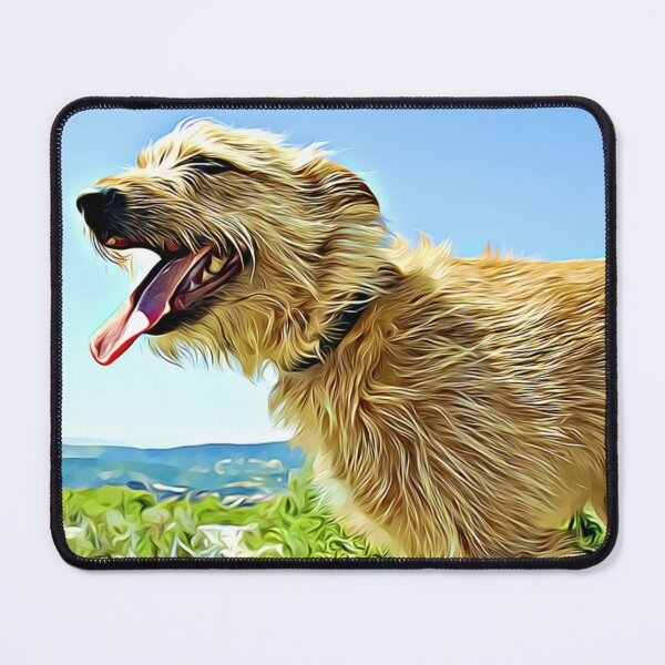 Item preview, A scruffy dog panting outdoors. designed and sold by ZoroDesign.