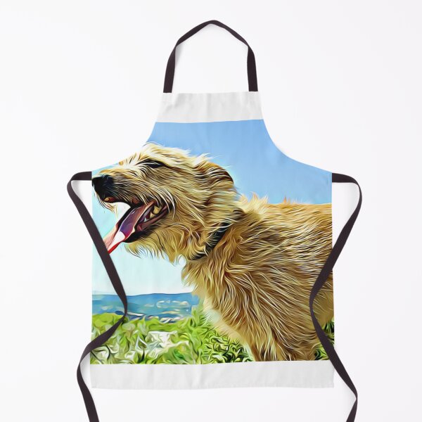 Item preview, A scruffy dog panting outdoors. designed and sold by ZoroDesign.