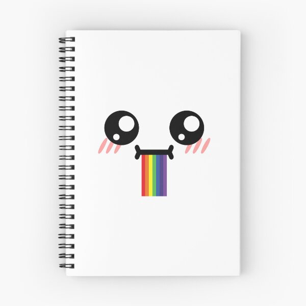 Item preview, Cute kawaii blushing confused drooling rainbow face designed and sold by BlushyPrint.