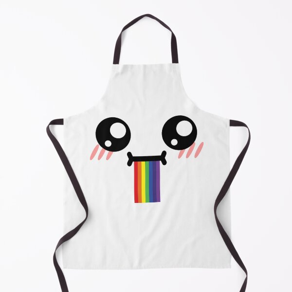 Item preview, Cute kawaii blushing confused drooling rainbow face designed and sold by BlushyPrint.