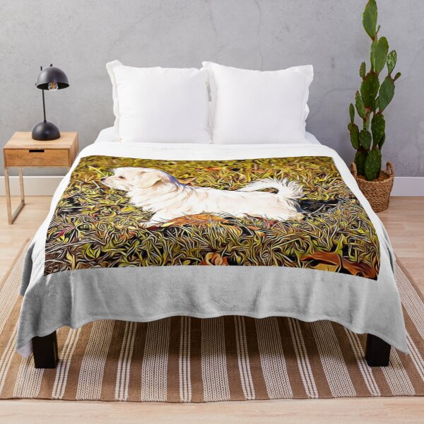 Item preview, A white Maltese dog standing in a field of golden grass. designed and sold by ZoroDesign.