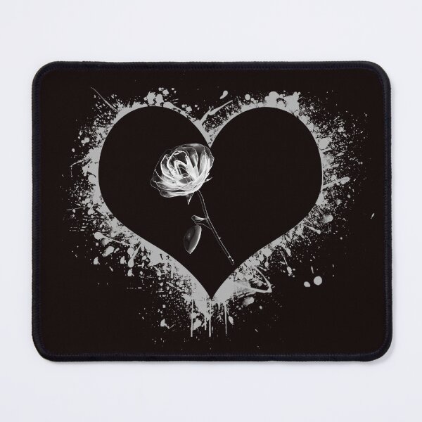 Item preview, Monochrome Heart and Rose Composition designed and sold by Carftastic.