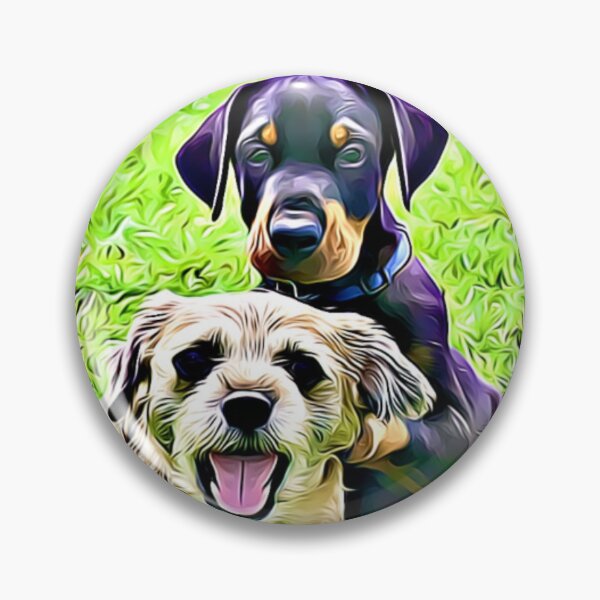 Item preview, Two dogs resting in the grass. designed and sold by ZoroDesign.