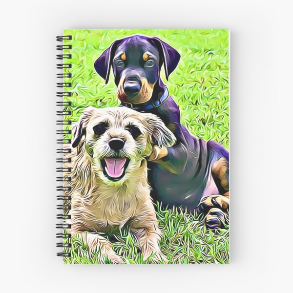 Item preview, Two dogs resting in the grass. designed and sold by ZoroDesign.