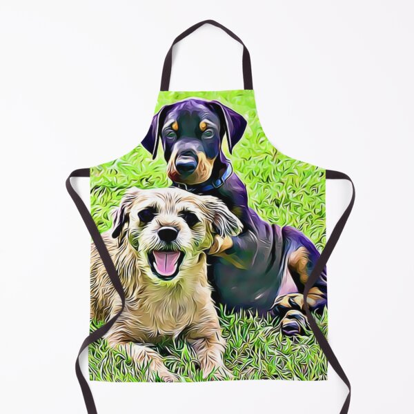 Item preview, Two dogs resting in the grass. designed and sold by ZoroDesign.