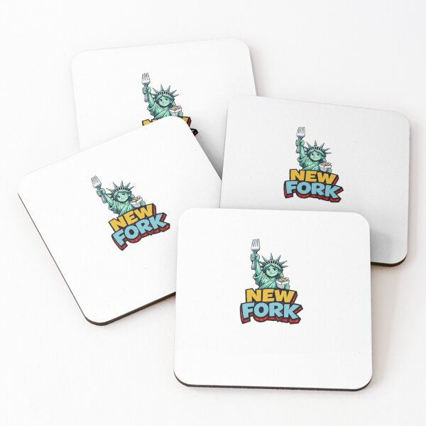 Item preview, New Fork – Statue of Liberty con Patatine e Forchetta | Design Umoristico Food & City designed and sold by GCCloverCo.