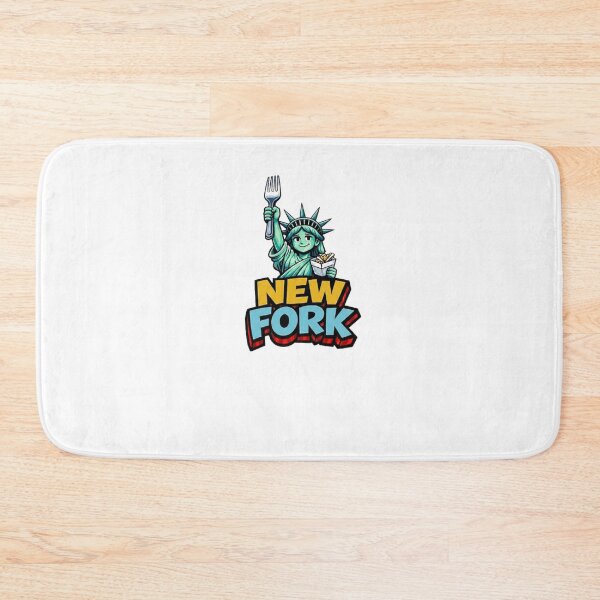 Item preview, New Fork – Statue of Liberty con Patatine e Forchetta | Design Umoristico Food & City designed and sold by GCCloverCo.