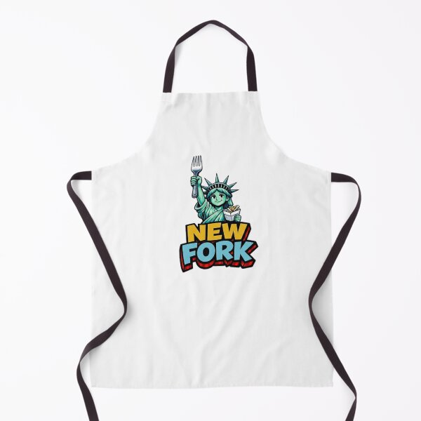 Item preview, New Fork – Statue of Liberty con Patatine e Forchetta | Design Umoristico Food & City designed and sold by GCCloverCo.