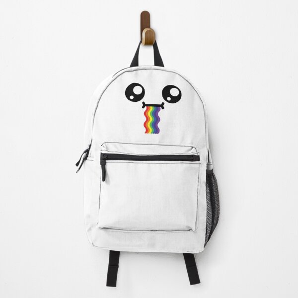 Item preview, Cute kawaii confused wavy drooling rainbow face designed and sold by BlushyPrint.