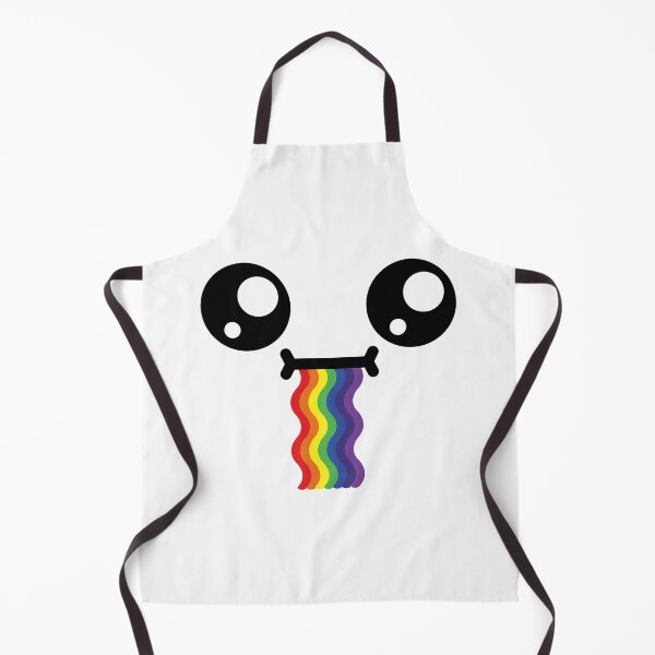 Item preview, Cute kawaii confused wavy drooling rainbow face designed and sold by BlushyPrint.
