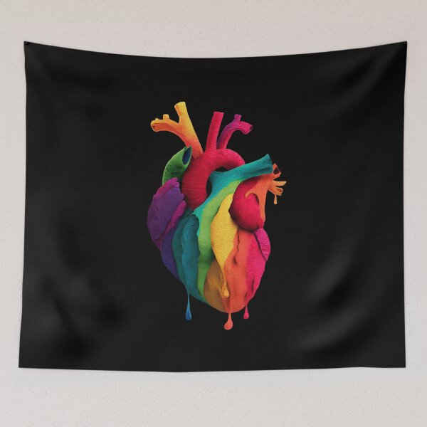 Item preview, Colorful Rainbow Heart – Vibrant Multicolor Love Aesthetic Design designed and sold by WordPlayStudio.