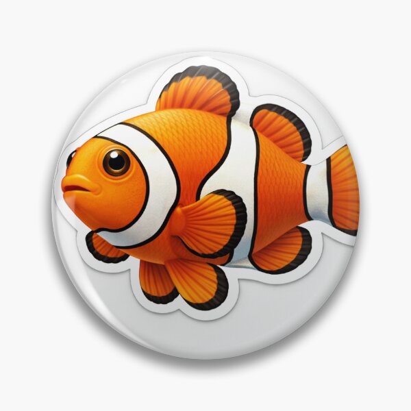 Item preview, Cute Clownfish Sticker Ocean Fish Illustration designed and sold by ZenOtaku Lab.