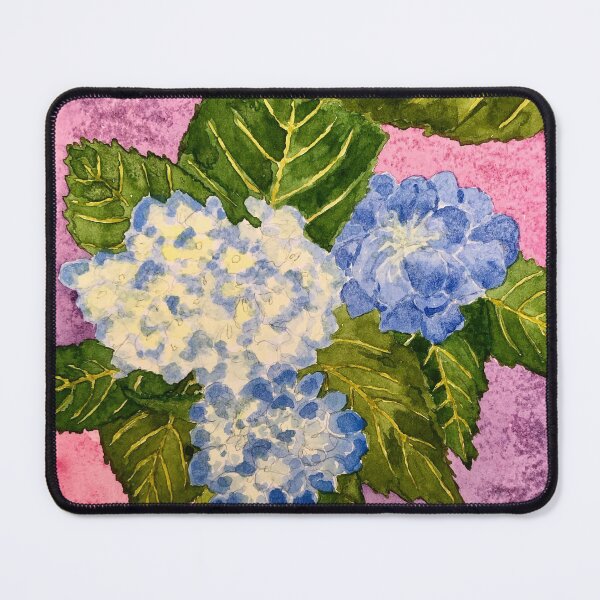 Item preview, Hydrangeas on Pink designed and sold by Lynne Beattie.
