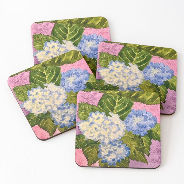 Item preview, Hydrangeas on Pink designed and sold by Lynne Beattie.