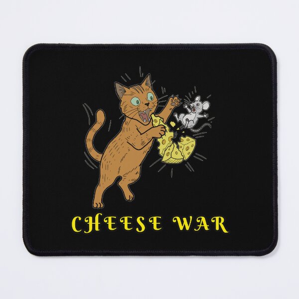 Item preview, Epic Cat and Mouse Battle Cheese War Graphic designed and sold by LeshanArt.