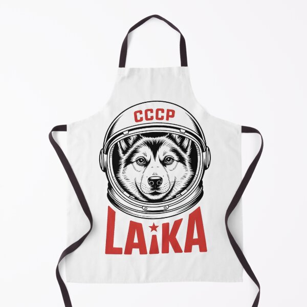 Item preview, Laika Space Dog - CCCP Soviet Cosmonaut Astronaut Retro Space Design designed and sold by ArcticFoxStudio.