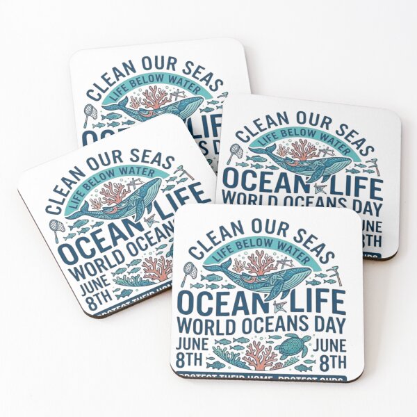 Item preview, World Oceans Day Whale Art - Clean Our Seas - Ocean Life Save The Blue designed and sold by AetherEcho.