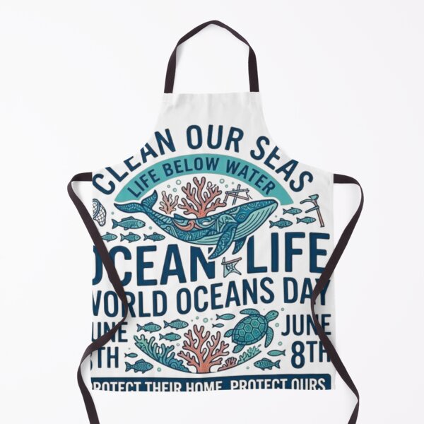 Item preview, World Oceans Day Whale Art - Clean Our Seas - Ocean Life Save The Blue designed and sold by AetherEcho.