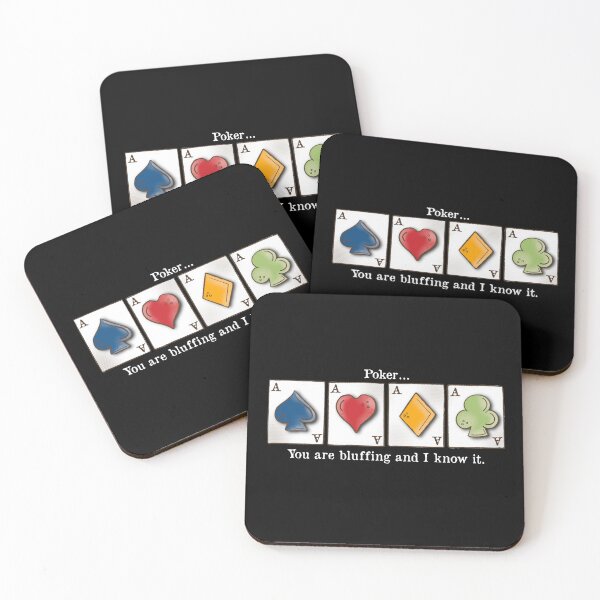 Item preview, Poker, card game,Aces, you are bluffing and I know it. designed and sold by DebbieJoyArt.