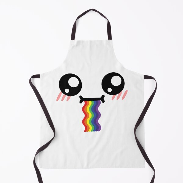 Item preview, Cute kawaii blushing wavy confused drooling rainbow face designed and sold by BlushyPrint.