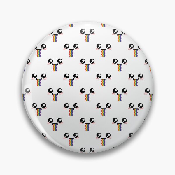 Item preview, Cute kawaii blushing wavy confused drooling rainbow face pattern designed and sold by BlushyPrint.