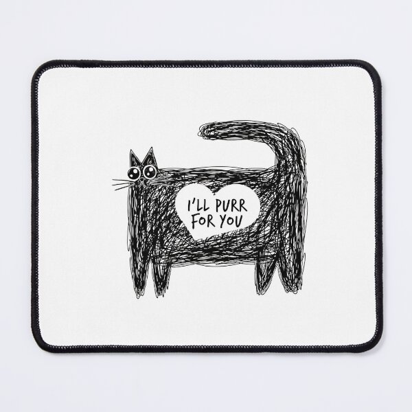 Item preview, I’ll Purr For You Doodle Cat Shirt – Cats & Vibes designed and sold by PhokaPhokich.