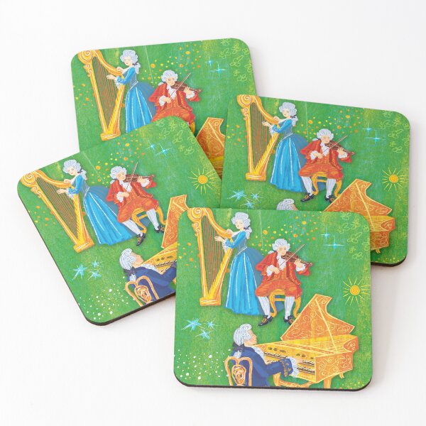 Item preview, Classical music, Baroque. Musicians A harpist, a violinist, a pianist. designed and sold by Bearlala.