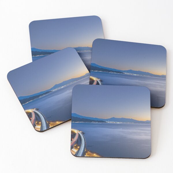 Item preview, Mount Fuji at Golden Hour with Light Trails from Satta-Toge Pass, Shizuoka, Japan designed and sold by Pix4Japan.