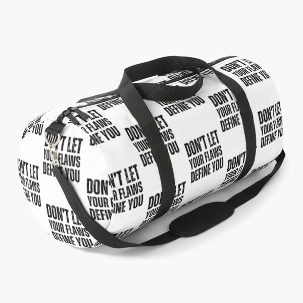 Item preview, Don’t Let Your Flaws Define You – Bold Black on White Distressed Motivational Typography Design designed and sold by GFamilyC.