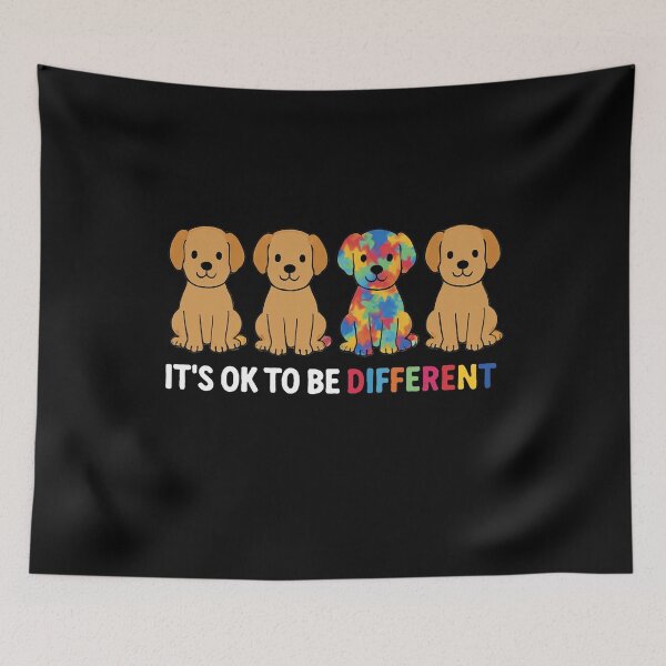 Item preview, Its Ok To Be Different Shirt, Autism Awareness, Different Dog designed and sold by Artovista Vision.