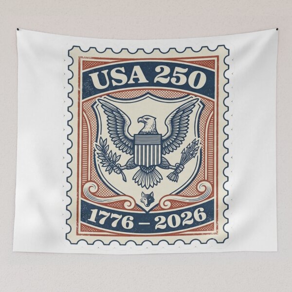 Item preview, America’s 250th: A Semi Quincentennial Commemorative Stamp designed and sold by OldnSpicy.