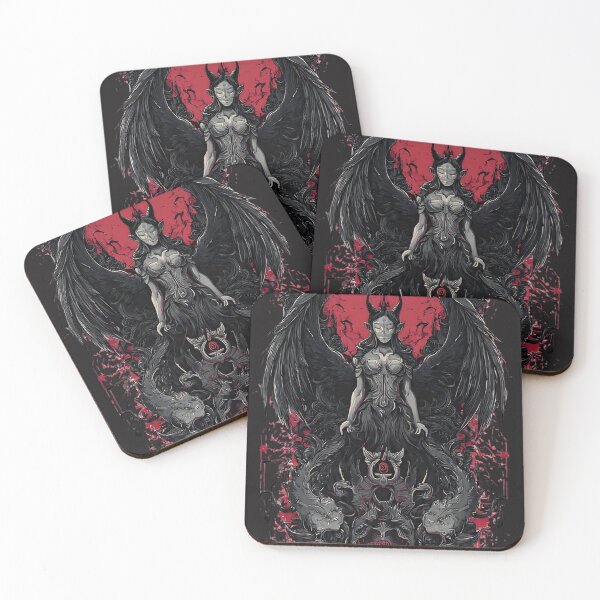 Item preview, Gothic Fallen Queen: Dark Fantasy Crimson Ritual designed and sold by SepboiStudioMerch.