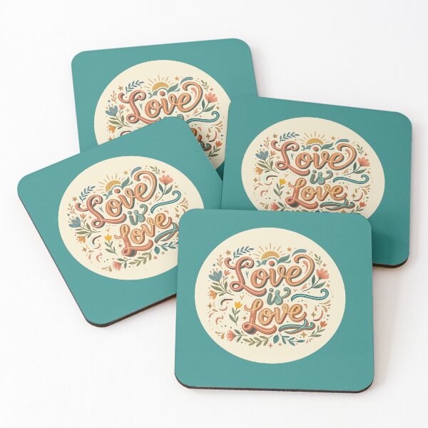 Item preview, Floral Love is Love Typography designed and sold by elife.ds.
