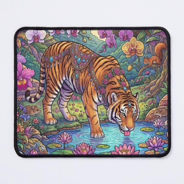 Item preview, The Tiger and the Lotus Pond designed and sold by PP&RAINBOW SHOP.