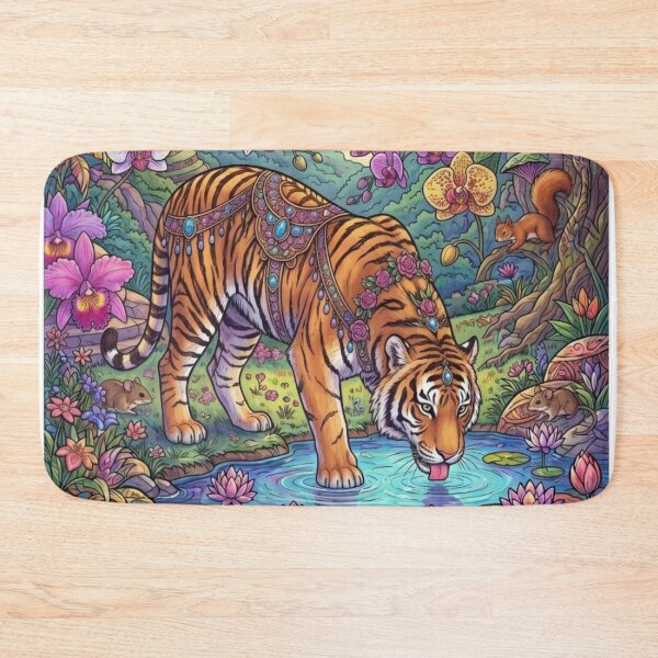 Item preview, The Tiger and the Lotus Pond designed and sold by PP&RAINBOW SHOP.