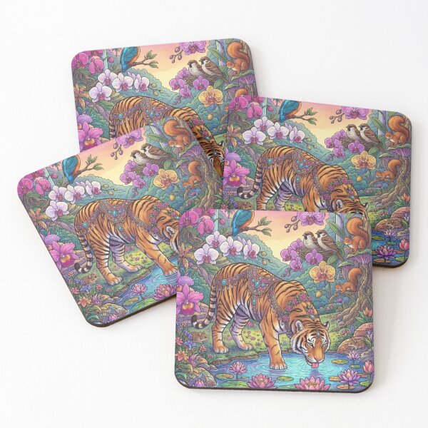 Item preview, The Tiger and the Lotus Pond designed and sold by PP&RAINBOW SHOP.