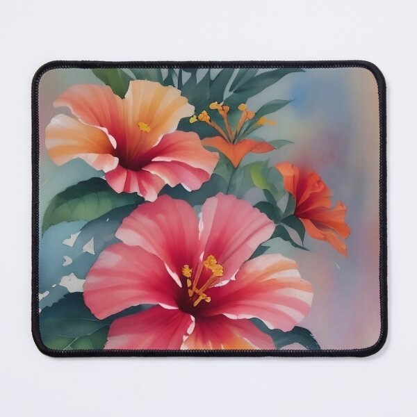 Item preview, Tropical Hibiscus Bloom designed and sold by Serene Strokes Art.