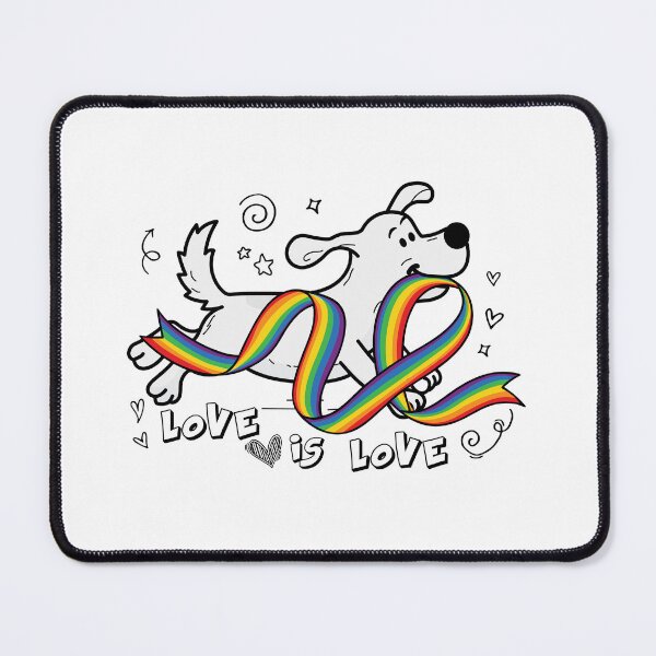 Item preview, LOVE IS LOVE - CUTE DOG PRIDE designed and sold by dzk9designs.