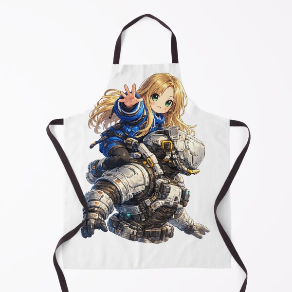Item preview, Neon Bond – Girl & Mech Soldier designed and sold by bashhonkdesign.