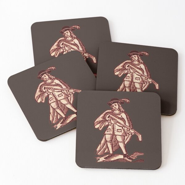 Item preview, Medieval Lute Player (red version) designed and sold by Dungeon-Shop.