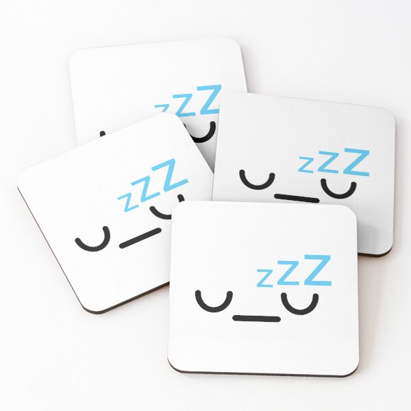 Item preview, Cute kawaii sleeping face designed and sold by BlushyPrint.