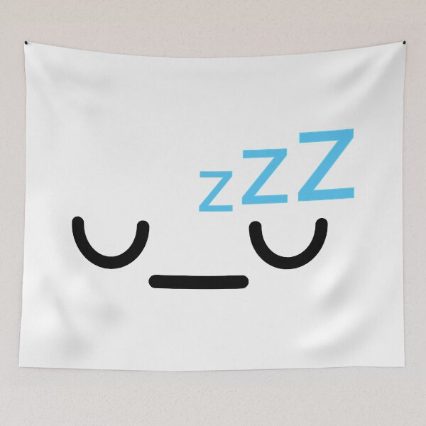 Item preview, Cute kawaii sleeping face designed and sold by BlushyPrint.