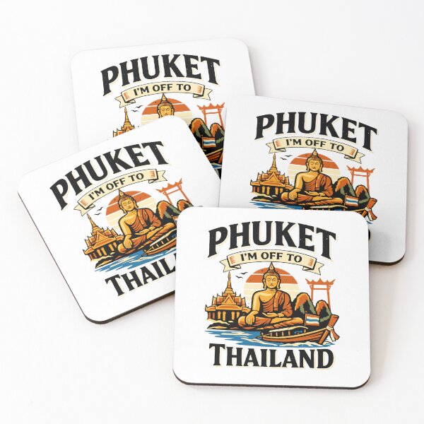 Item preview, Phuket Thailand Travel Beach Temple Retro Design designed and sold by JackCurtis1991.