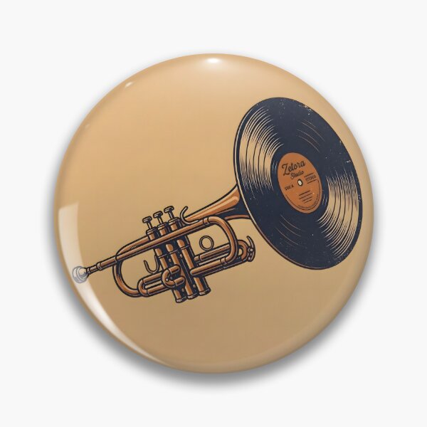 Item preview, Retro Trumpet Vinyl Record Anatomy designed and sold by ZETORA Studio.