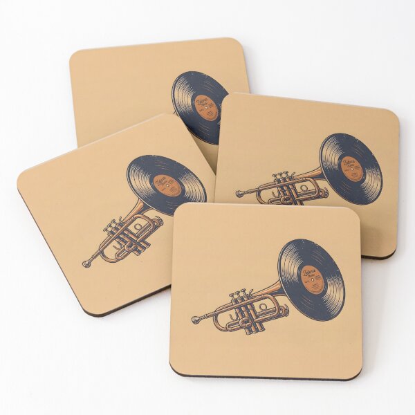 Item preview, Retro Trumpet Vinyl Record Anatomy designed and sold by ZETORA Studio.