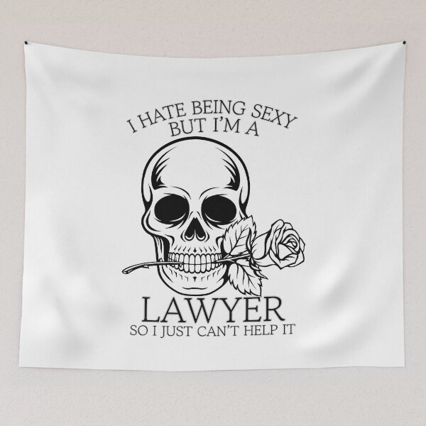 Item preview, i hate being sexy but i'm a lawyer so i just can't help it Skeleton Classic Funny T-Shirt designed and sold by OldSkullDesigns.