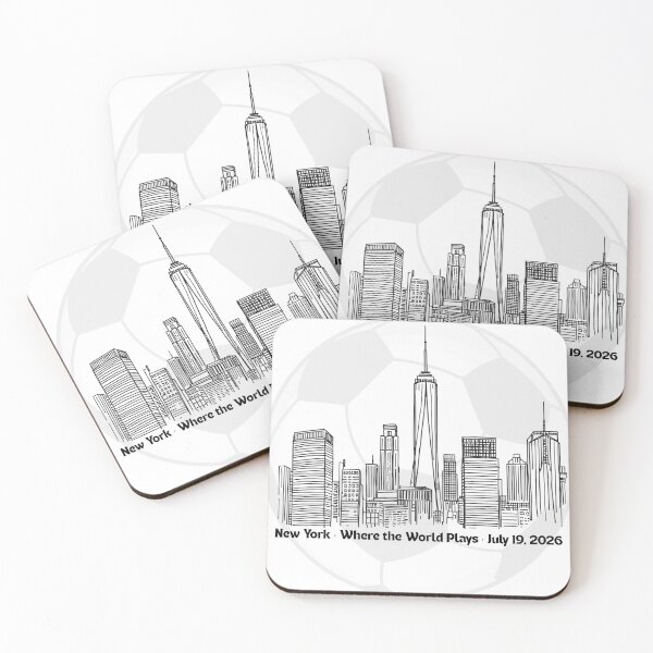 Item preview, New York City Soccer Ball Skyline — World Cup 2026 NYC designed and sold by Sixième Studio.