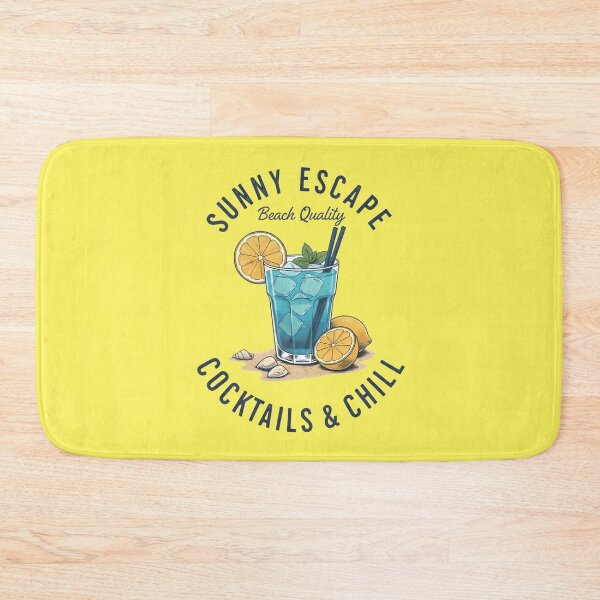 Item preview, Sunny Escape Blue Cocktail Beach Art designed and sold by Mary Ney.