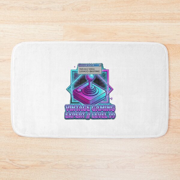 Item preview, Retro Gaming Dad Level 99 Vintage Joystick Synthwave Aesthetic designed and sold by Csstoree.
