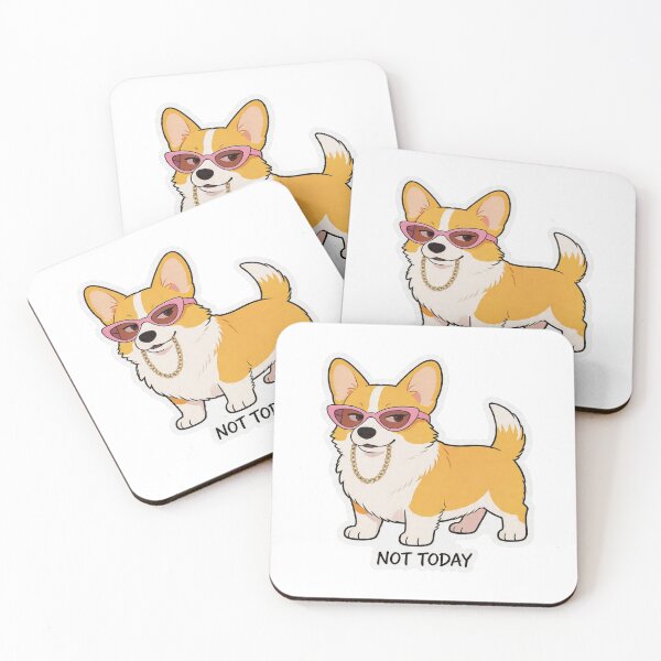 Item preview, Sassy Corgi With Pink Sunglasses Not Today 6 designed and sold by HealthyEnvy.